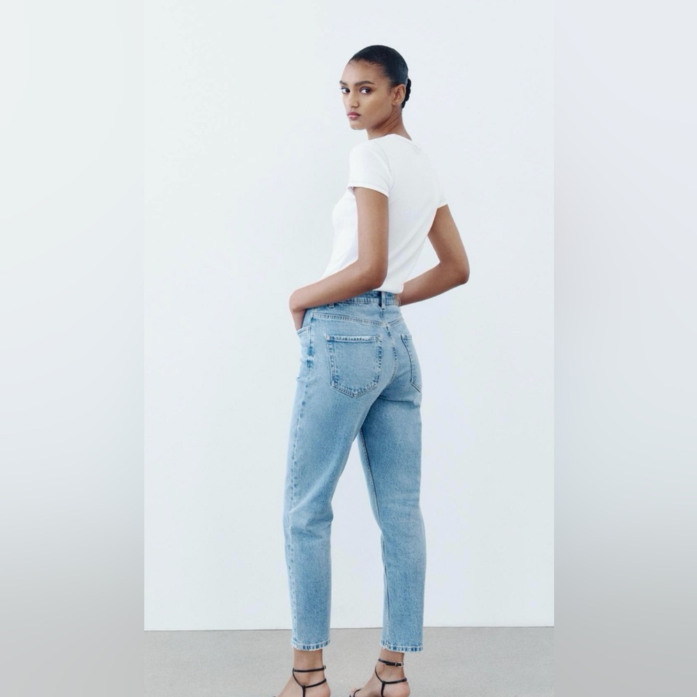 Zara High Rise Mom Jean